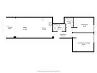 living - 68m² apartment for sale in Terramar, Barcelona - Floor Plan thumbnail - 1