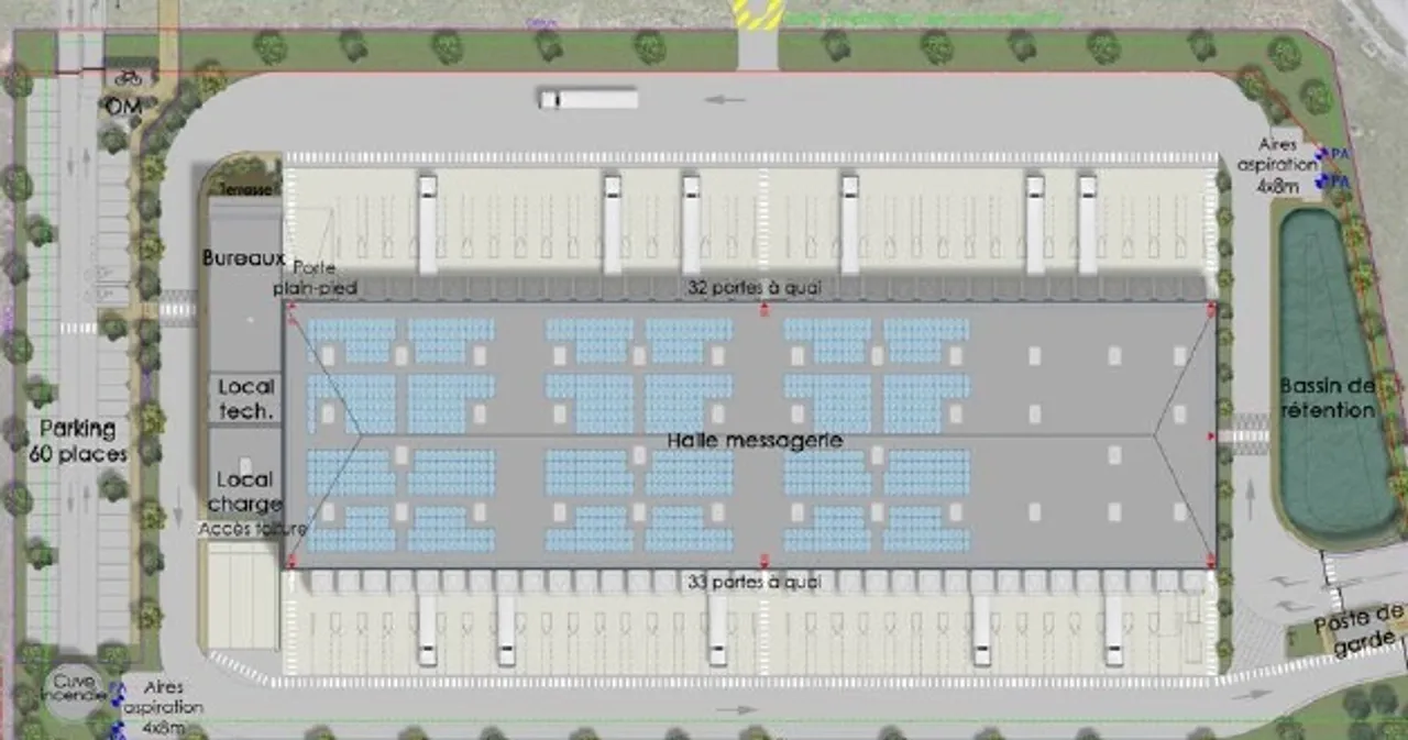logistics - Courier Warehouse For Rent - For Sale - Floor Plan - 1