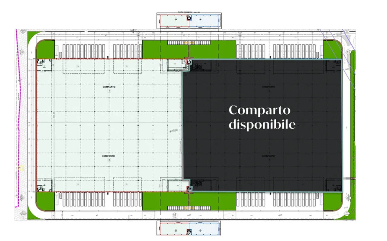 logistics - Brescia Ovest - Logistics - Dils - Verdiepingsplan - 1