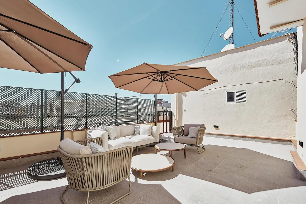 living - Piso de 47m² con 60m² terraza en venta en Goya, Madrid - gallery - 7
