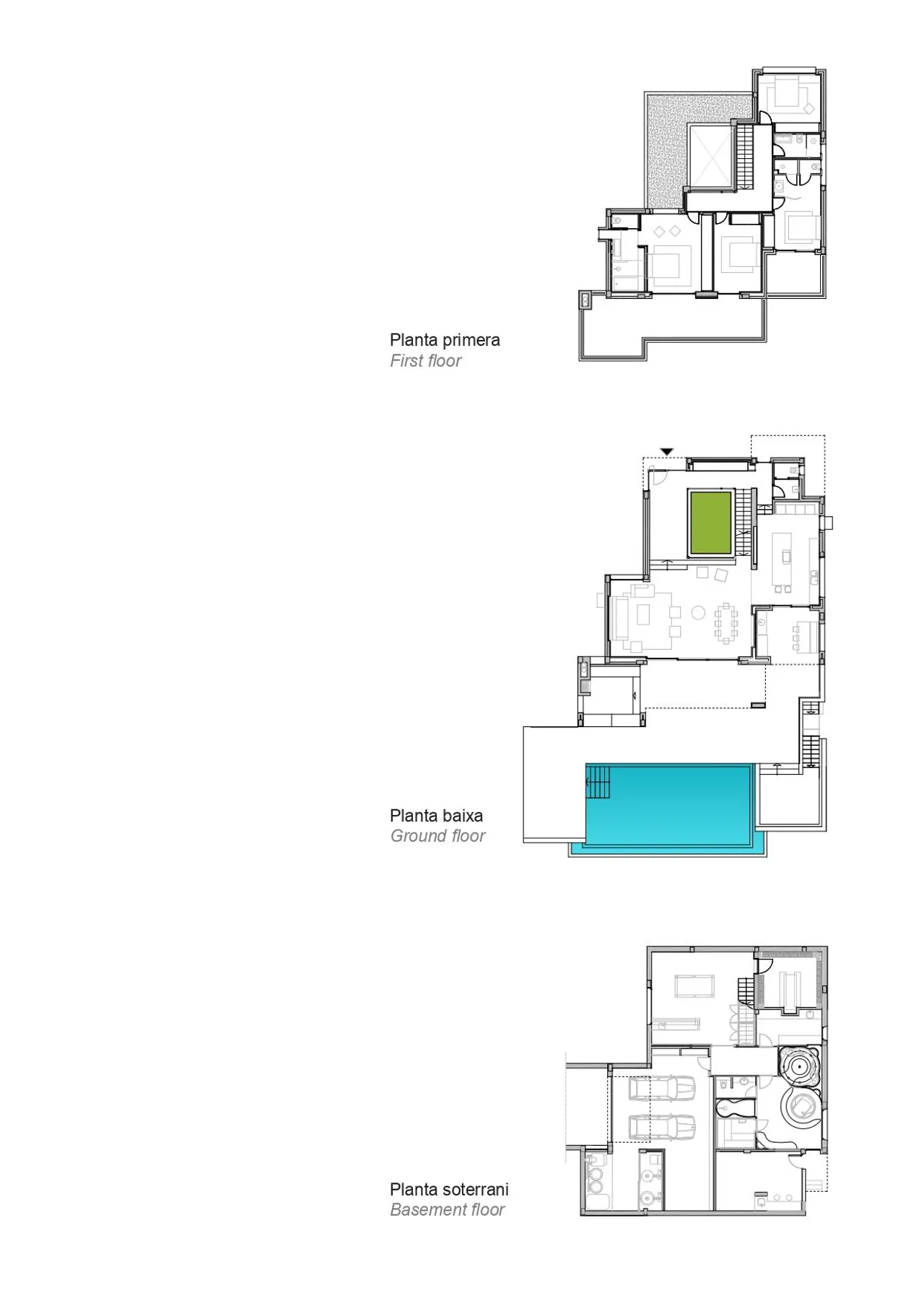 living - Casa / villa de 597m² en venta en Aiguablava, Costa Brava - Plano del piso - 2
