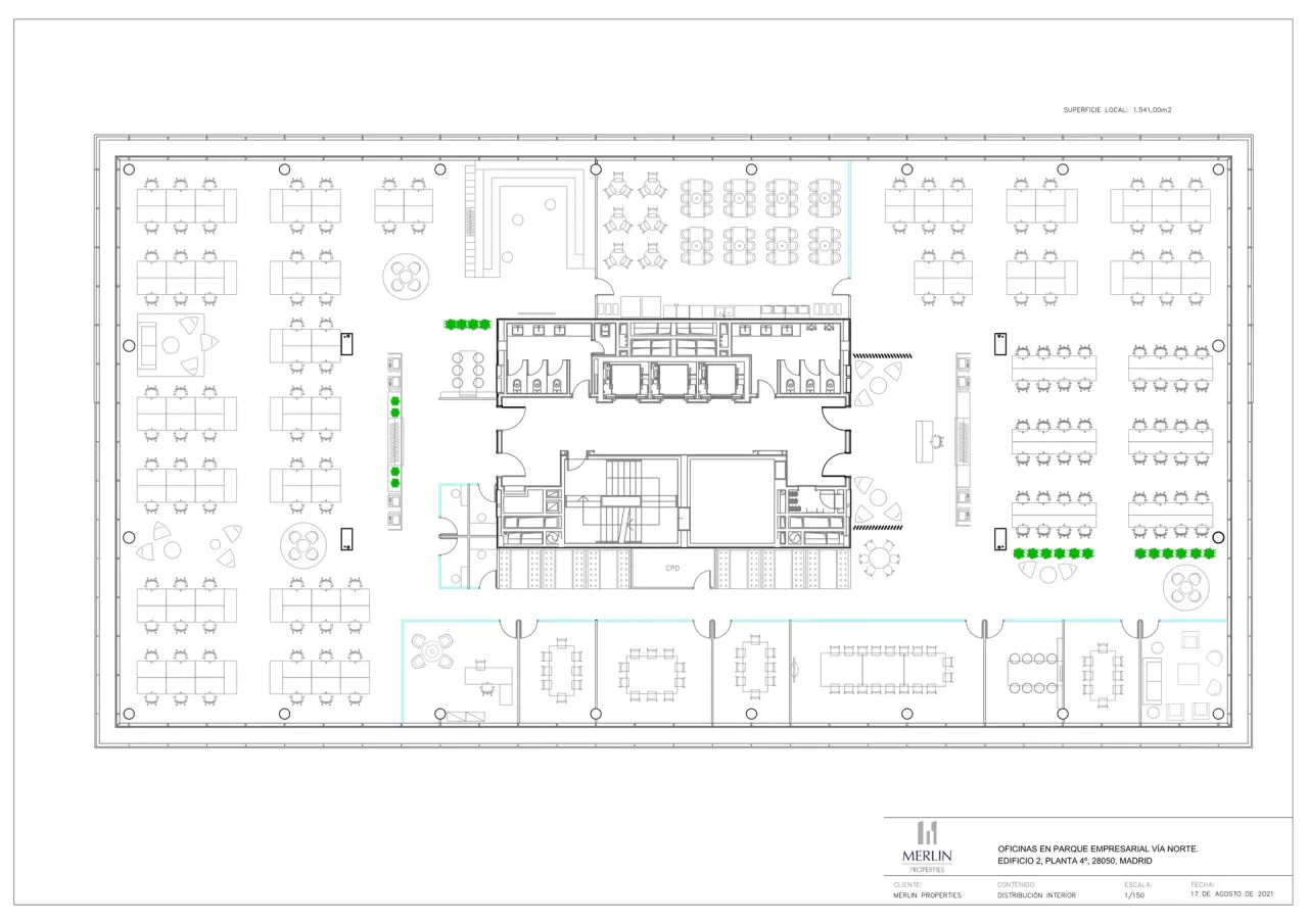 office - Campus Via Norte - Oficinas - Dils - Plano del piso - 19