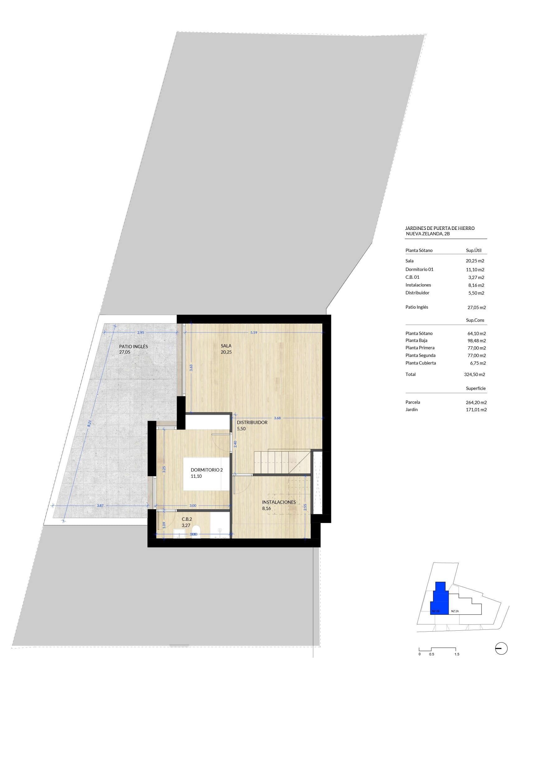 living - 407m² house / villa for sale in Puerta de Hierro, Madrid - Floor Plan thumbnail - 5