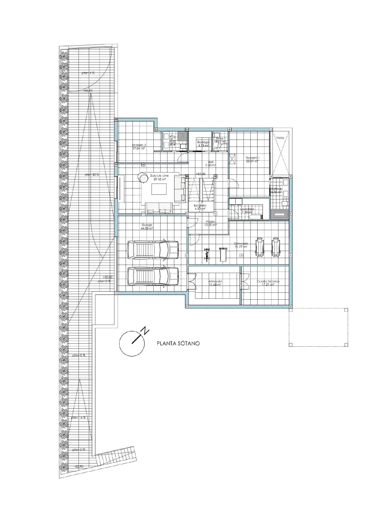 living - 473m² house / villa with 203m² terrace for sale in Nueva Andalucía - Floor Plan - 2