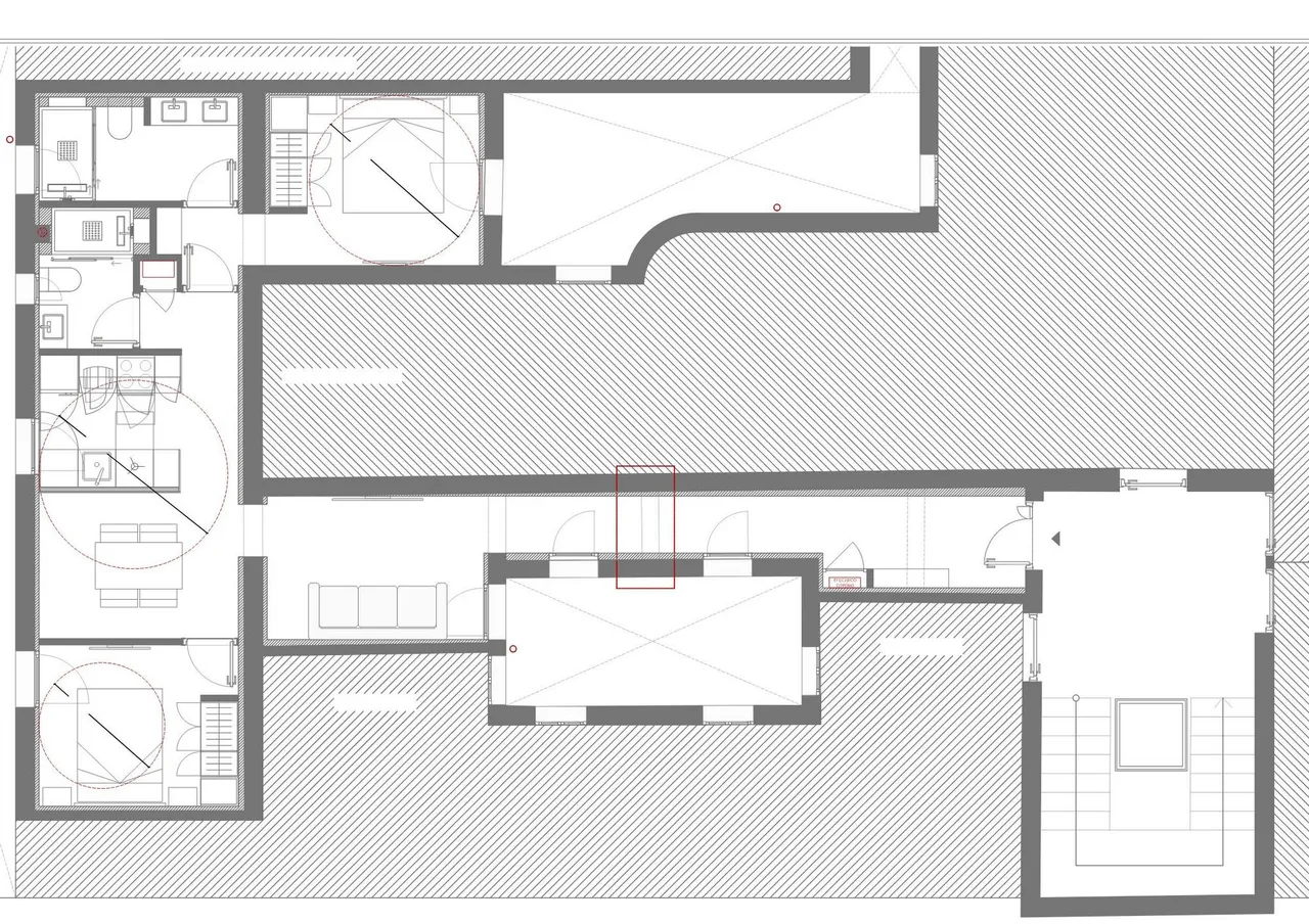 living - 88m² apartment for sale in Retiro, Madrid - Floor Plan - 1
