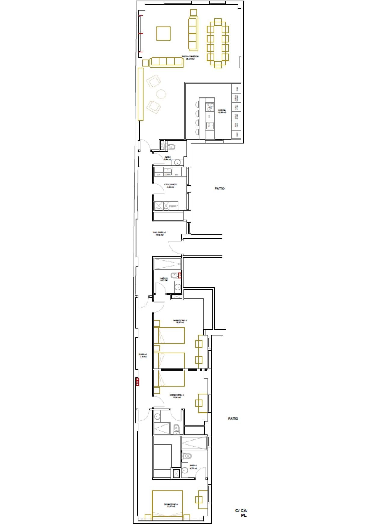 living - 225m² apartment for sale in Recoletos, Madrid - Floor Plan thumbnail - 1