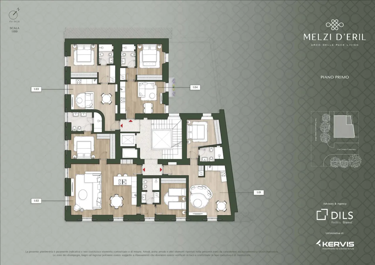 living - Melzi d'Eril - Living - Dils - Plan d'étage - 3