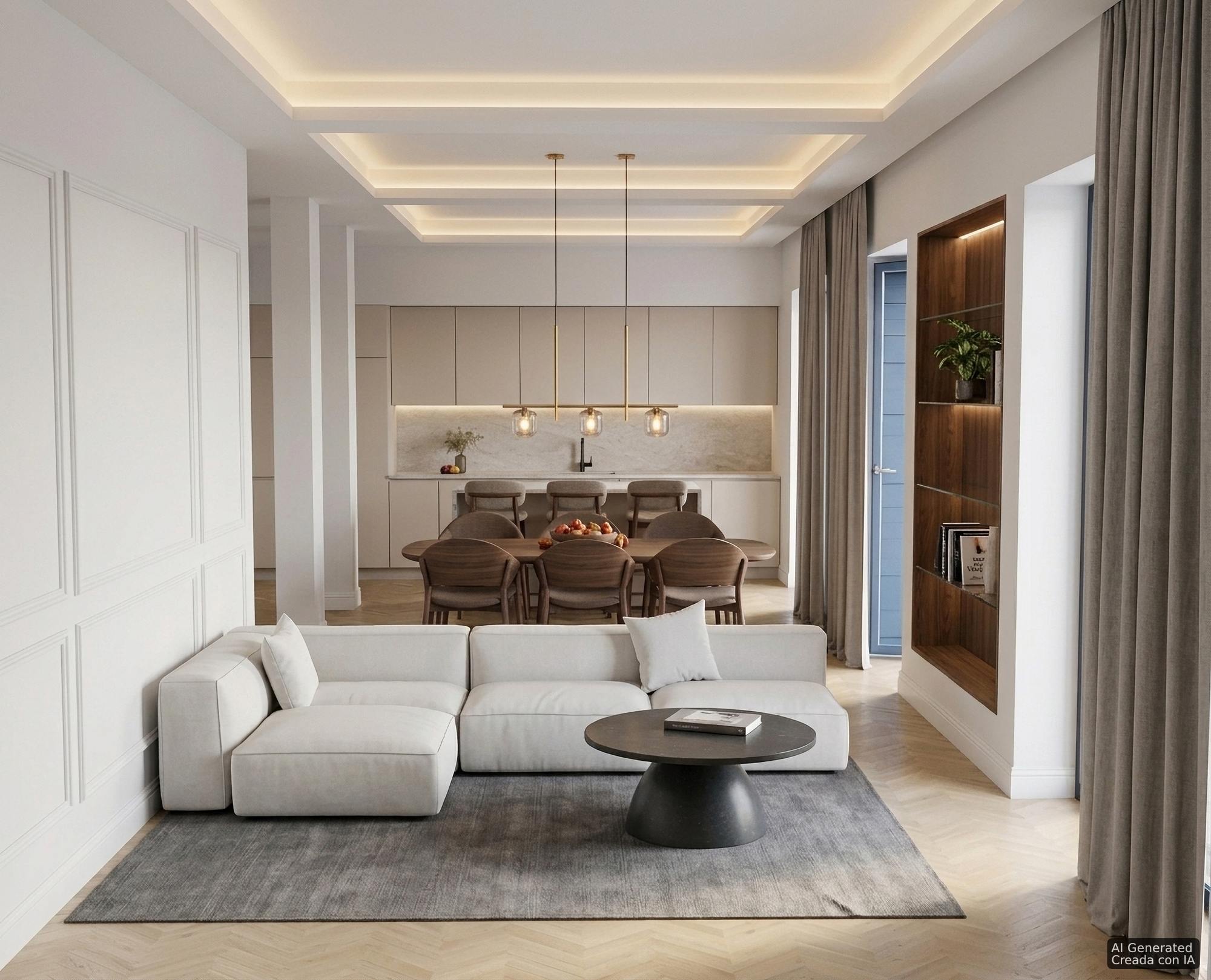 living - Piso de 147m² en venta en Gran Vía, Valencia - gallery thumbnail - 2