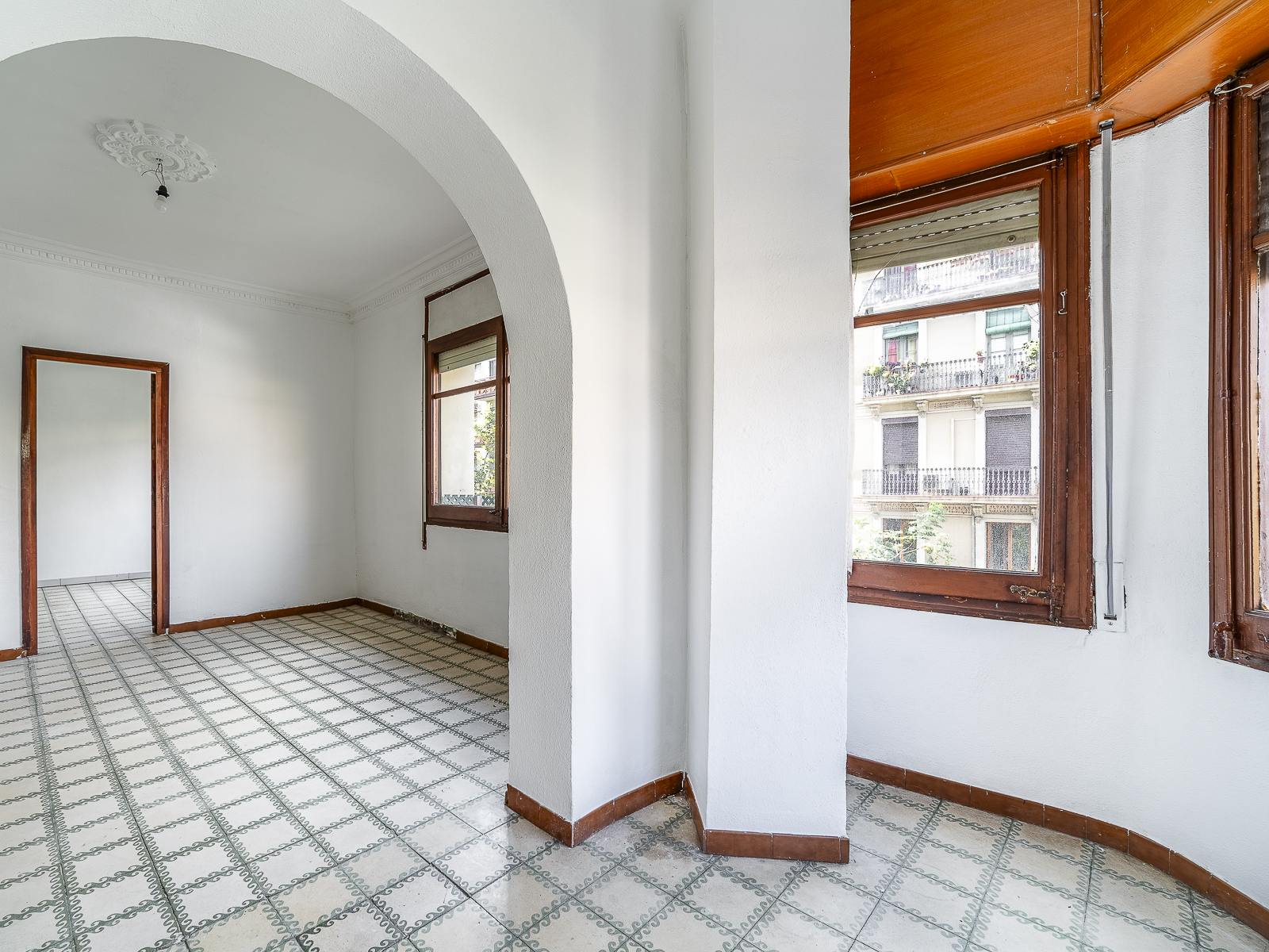 living - 105m² apartment for sale in Eixample Right, Barcelona - featured