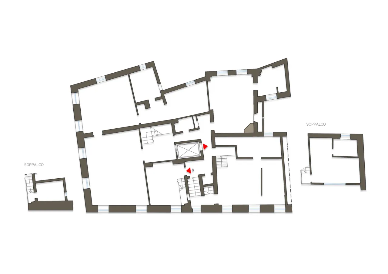 living - Via Tor de' Conti n. 9/10 Roma - Living - Dils - Plano del piso - 5