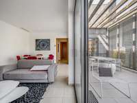 living - 74m² penthouse with 40m² terrace for sale in Poblenou - gallery thumbnail - 5
