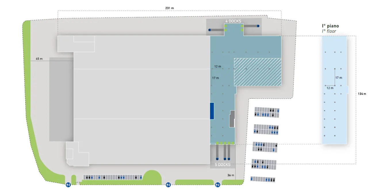 logistics - South Verona - Logistics - Dils - Plan d'étage - 1