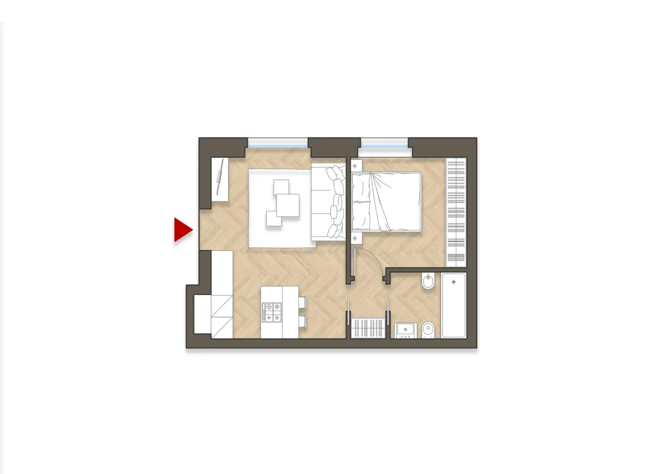 living - D'Oggiono 3 - Living - Dils - Planimetria - 1