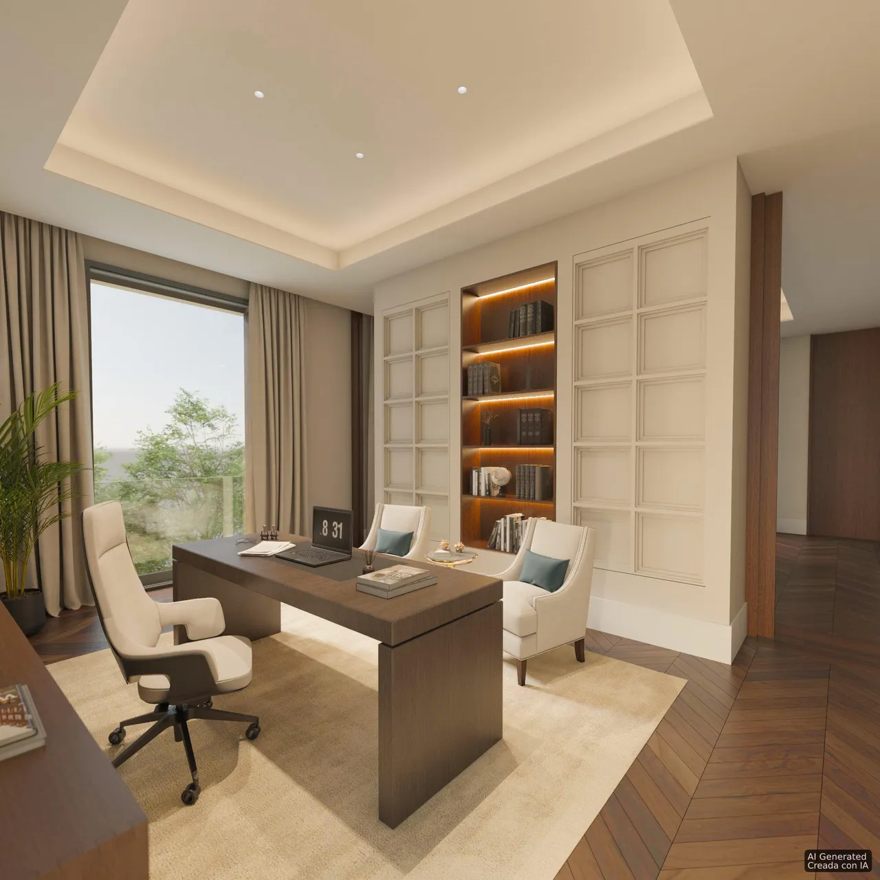 living - 860m² house / villa with 300m² terrace for sale in Conde de Orgaz and Piovera - gallery - 7