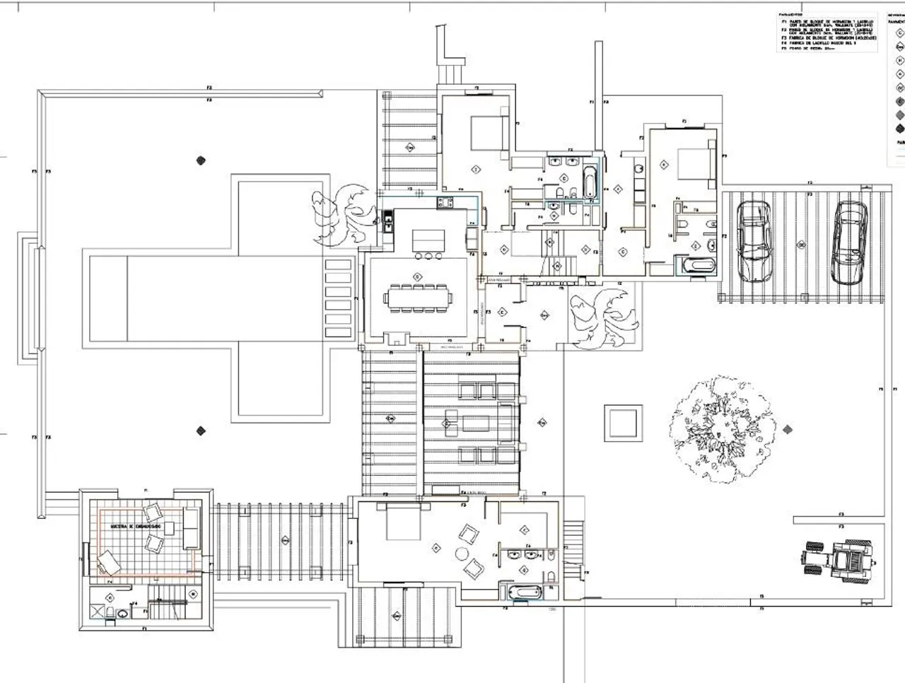 living - Casa / villa de 890m² en venta en Santa Eulalia - Plano del piso - 1