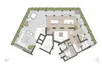 living - Porta Venezia - Living - Dils - Plan d'étage thumbnail - 2