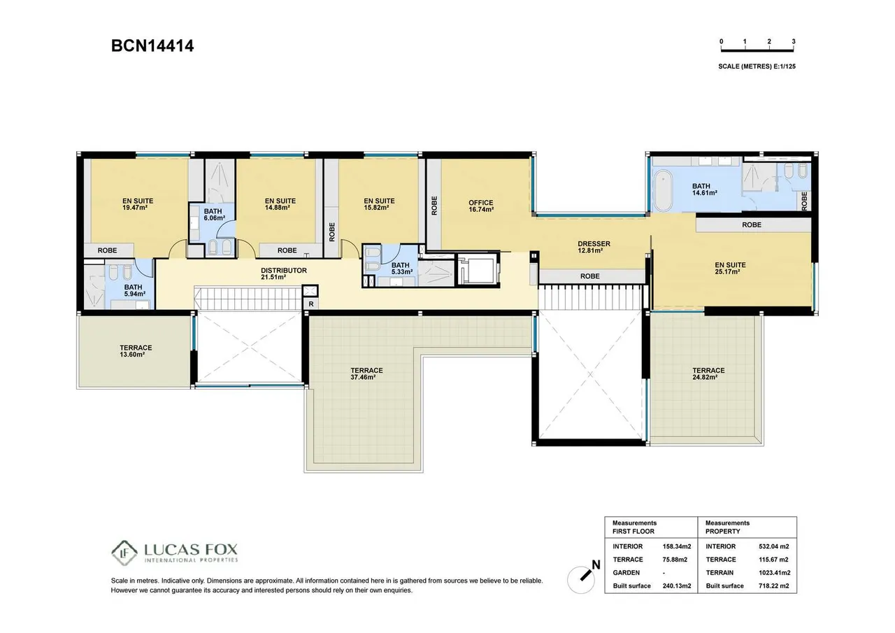 living - Casa de 728 m² en venta en Sant Gervasi - La Bonanova - Plano del piso - 2