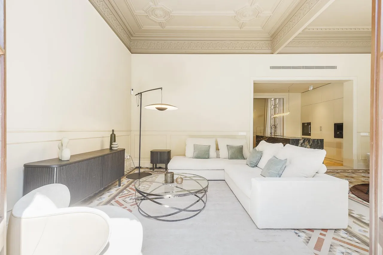living - Piso de 204m² con 9m² terraza en venta en Eixample Derecho - gallery - 6