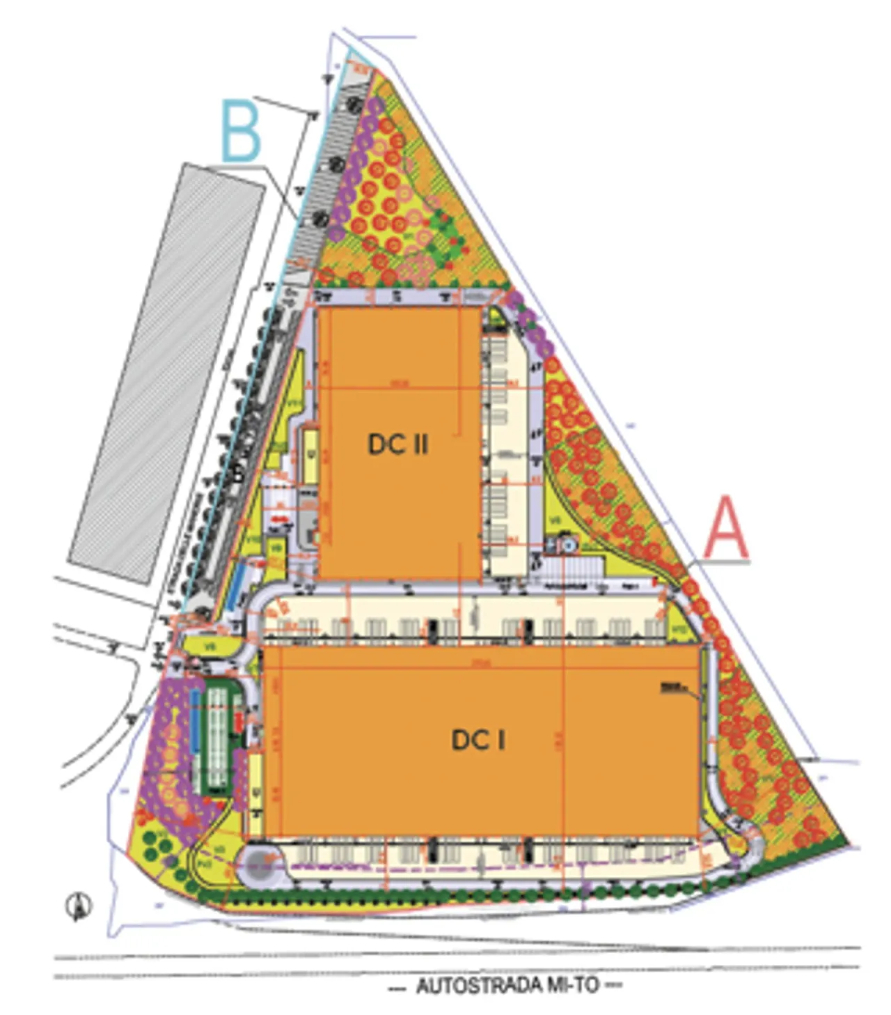 logistics - North Vercelli - Logistics - Dils - Plan d'étage - 1