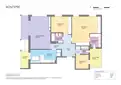 living - Piso de 149m² en venta en Pedralbes, Barcelona - Plano del piso thumbnail - 1