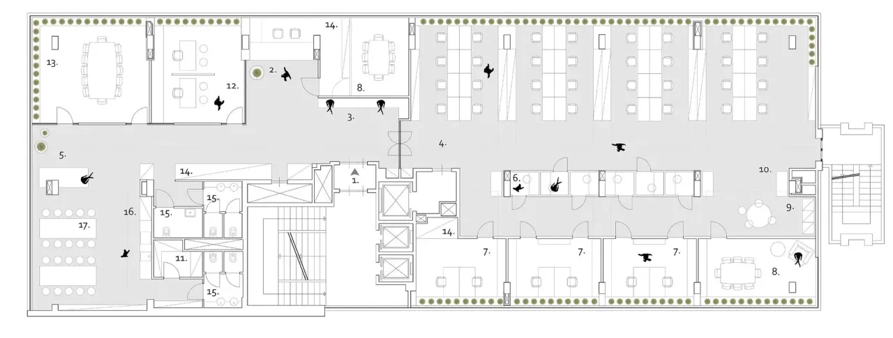 office - Canton 10 - Office - Dils - Plan d'étage - 2