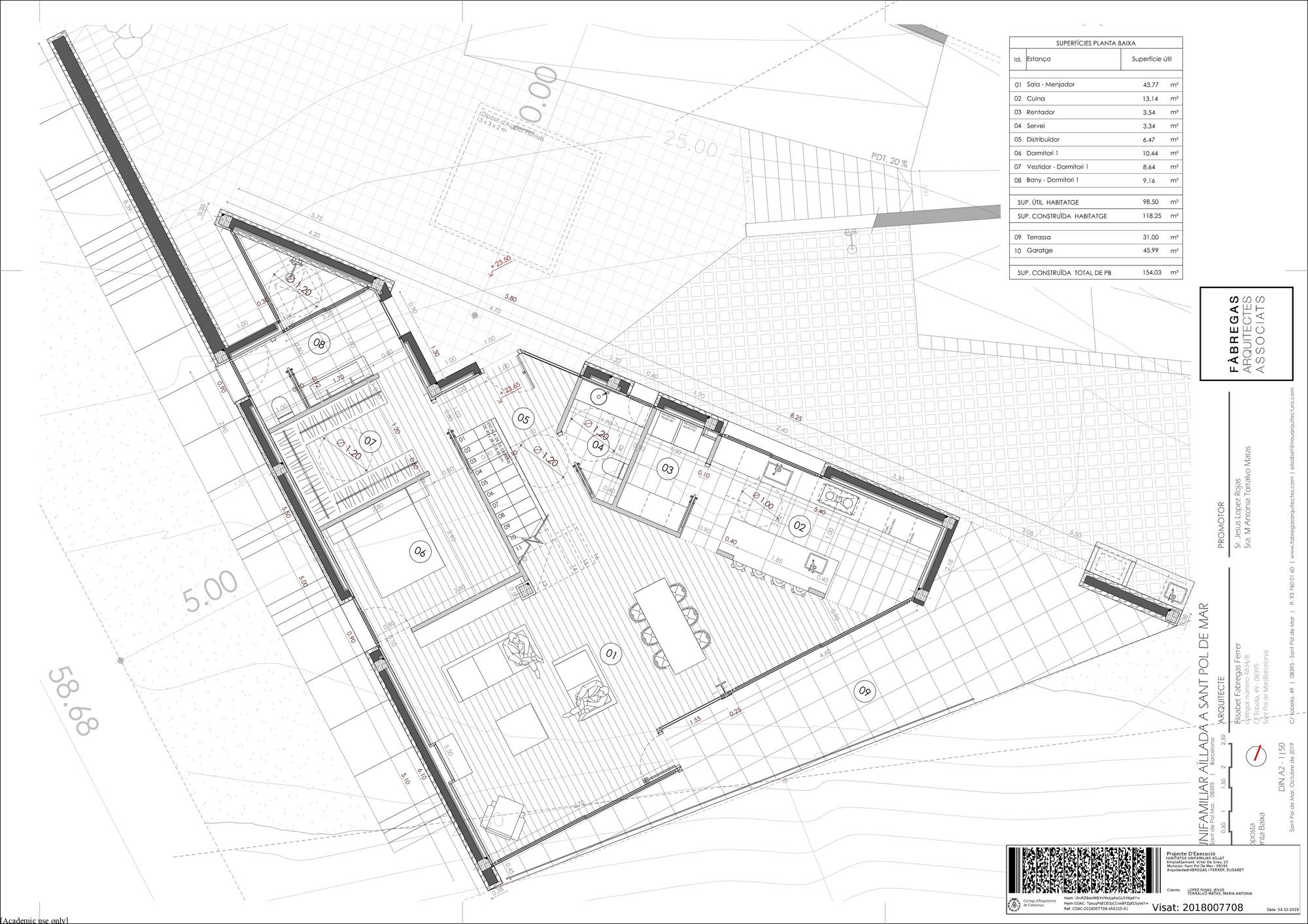 living - Casa / villa de 375m² en venta en Sant Pol de Mar - Plano del piso thumbnail - 1