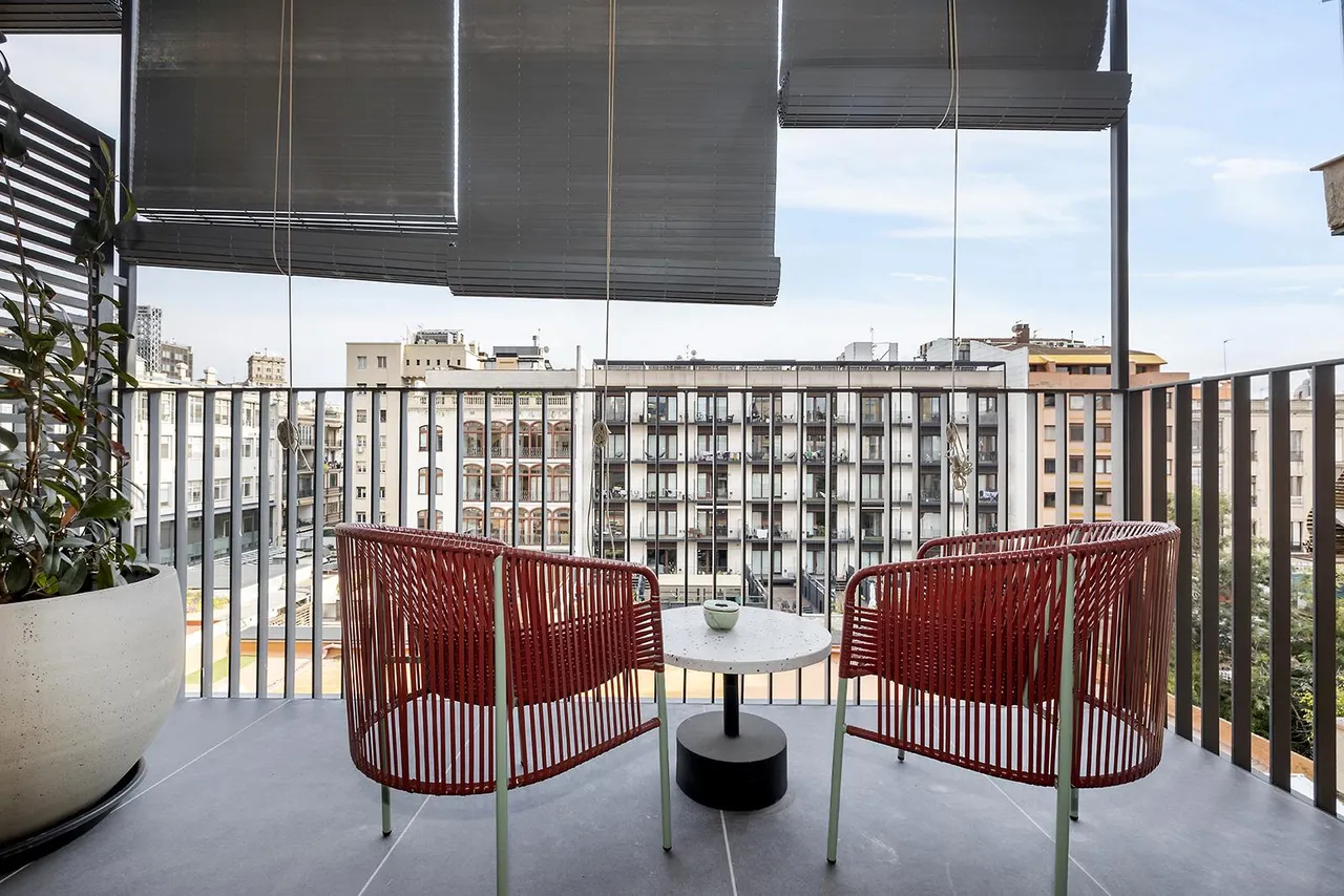 living - Piso de 57m² en alquiler en Eixample Derecho, Barcelona - gallery - 6