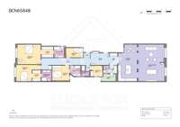 living - Piso de 223m² en venta en Sant Gervasi - Galvany, Barcelona - Plano del piso thumbnail - 1