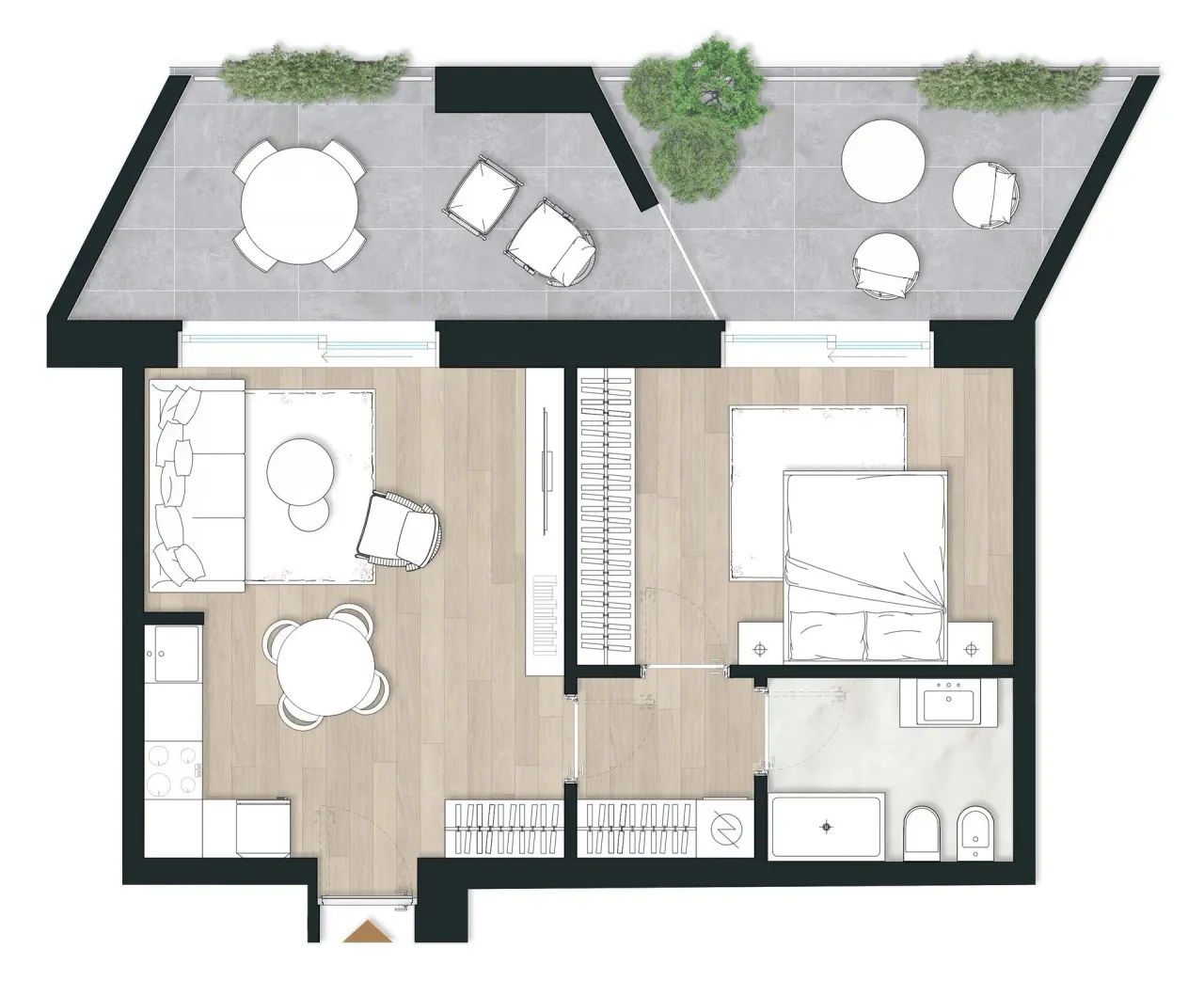 living - Ugo Bassi 21 - Living - Dils - Floor Plan - 1