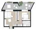 living - Ugo Bassi 21 - Living - Dils - Floor Plan thumbnail - 1