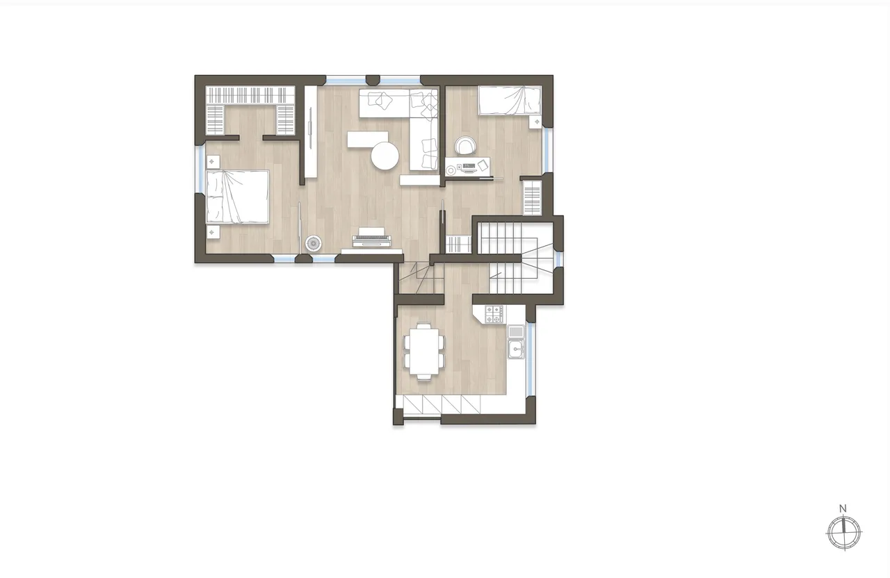 living - Detached house for sale via II Giugno 9b Gaggiano - Floor Plan - 2