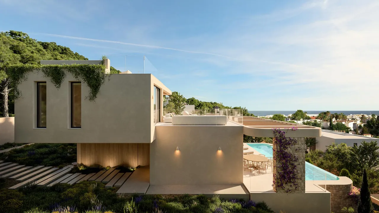 living - THE IBIZA RESIDENCES, an exclusive villa collection with sea views in Santa Eulalia, Ibiza - gallery - 4