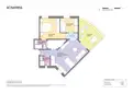 living - 62m² penthouse with 56m² terrace for sale in Eixample Right - Floor Plan thumbnail - 1