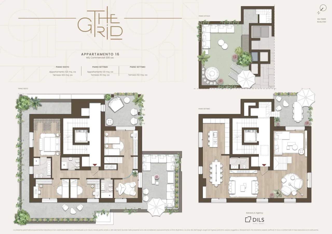 living - The Grid - Wonen - Dils - Verdiepingsplan - 1