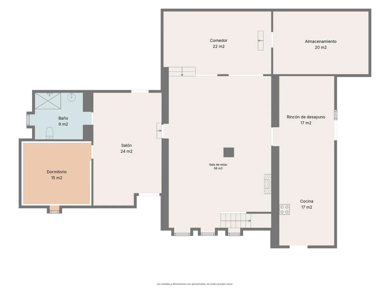living - 692m² country house for sale in Penedès, Barcelona - Floor Plan - 1
