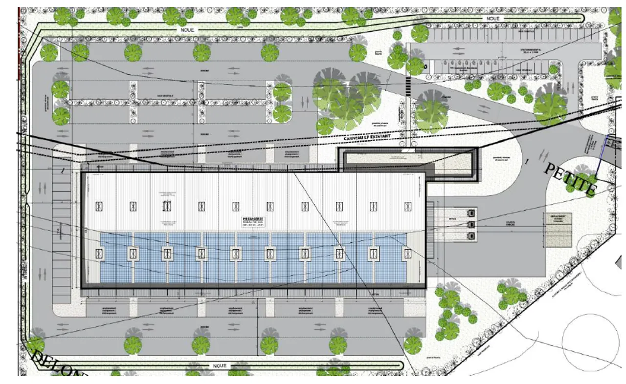 logistics - Courier Warehouse For Rent - Floor Plan - 1