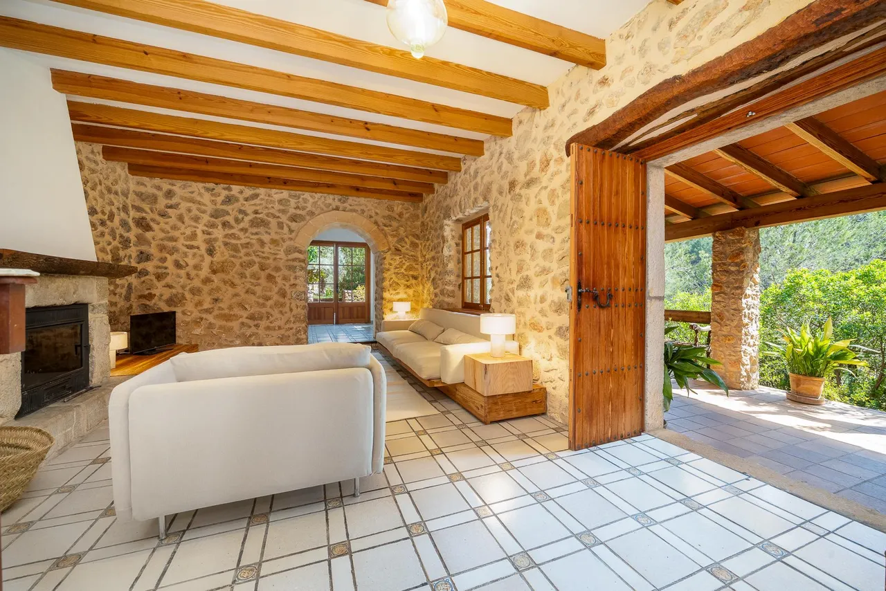 living - Casa rural de 139m² con 2,159m² de jardín en alquiler en Mancor de la Vall - gallery - 5