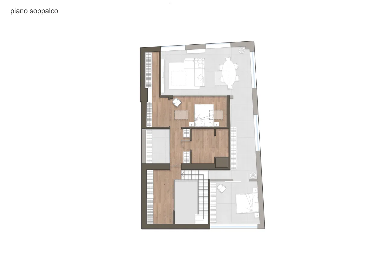 living - Via Water Tobagi n. 8 Milano - Living - Dils - Verdiepingsplan - 2