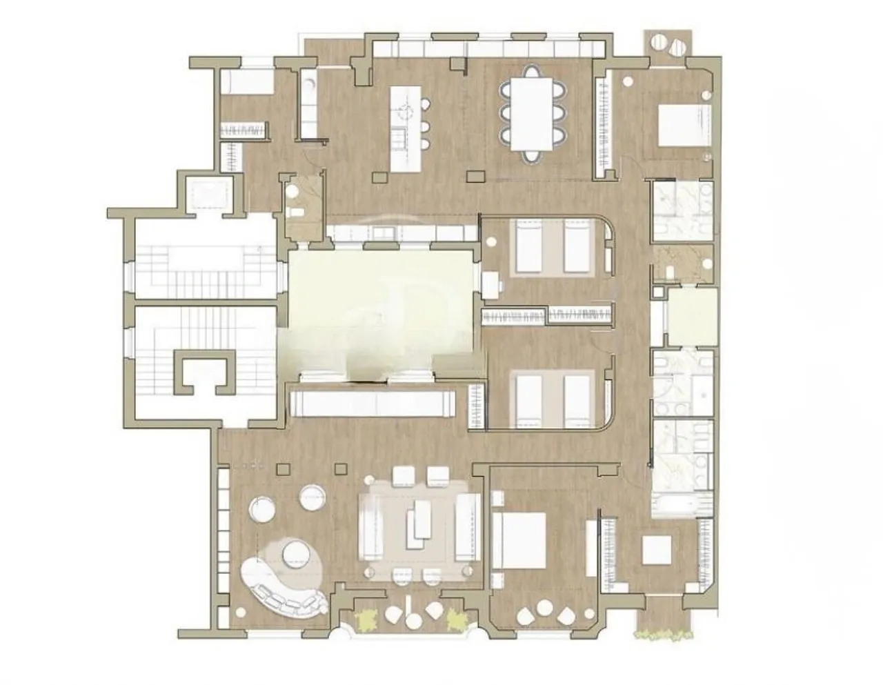 living - 379m² apartment for sale in Goya, Madrid - Floor Plan - 1