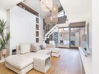 living - Ático de 128m² con 24m² terraza en venta en Vila Olímpica - gallery thumbnail - 2
