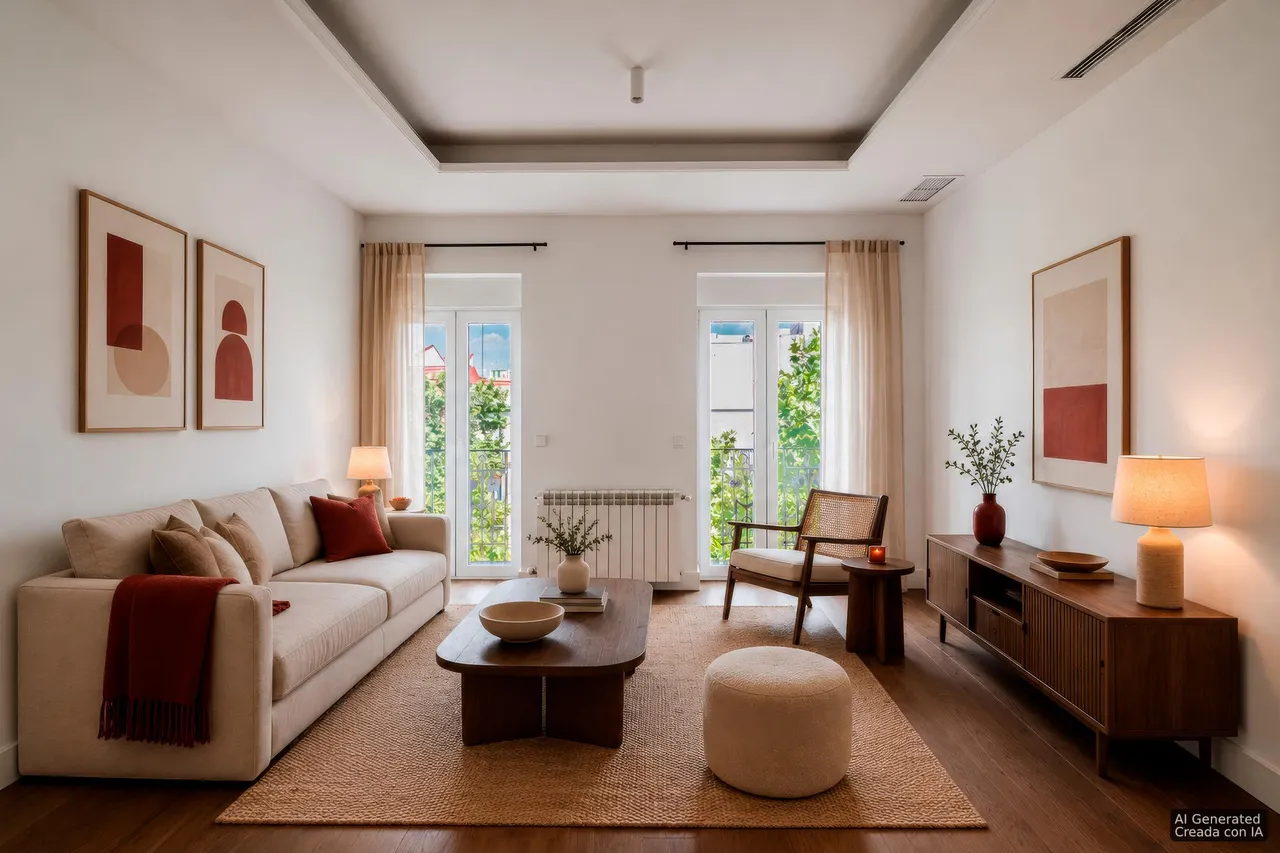 living - 166m² penthouse for sale in Pacifico, Madrid - gallery - 6
