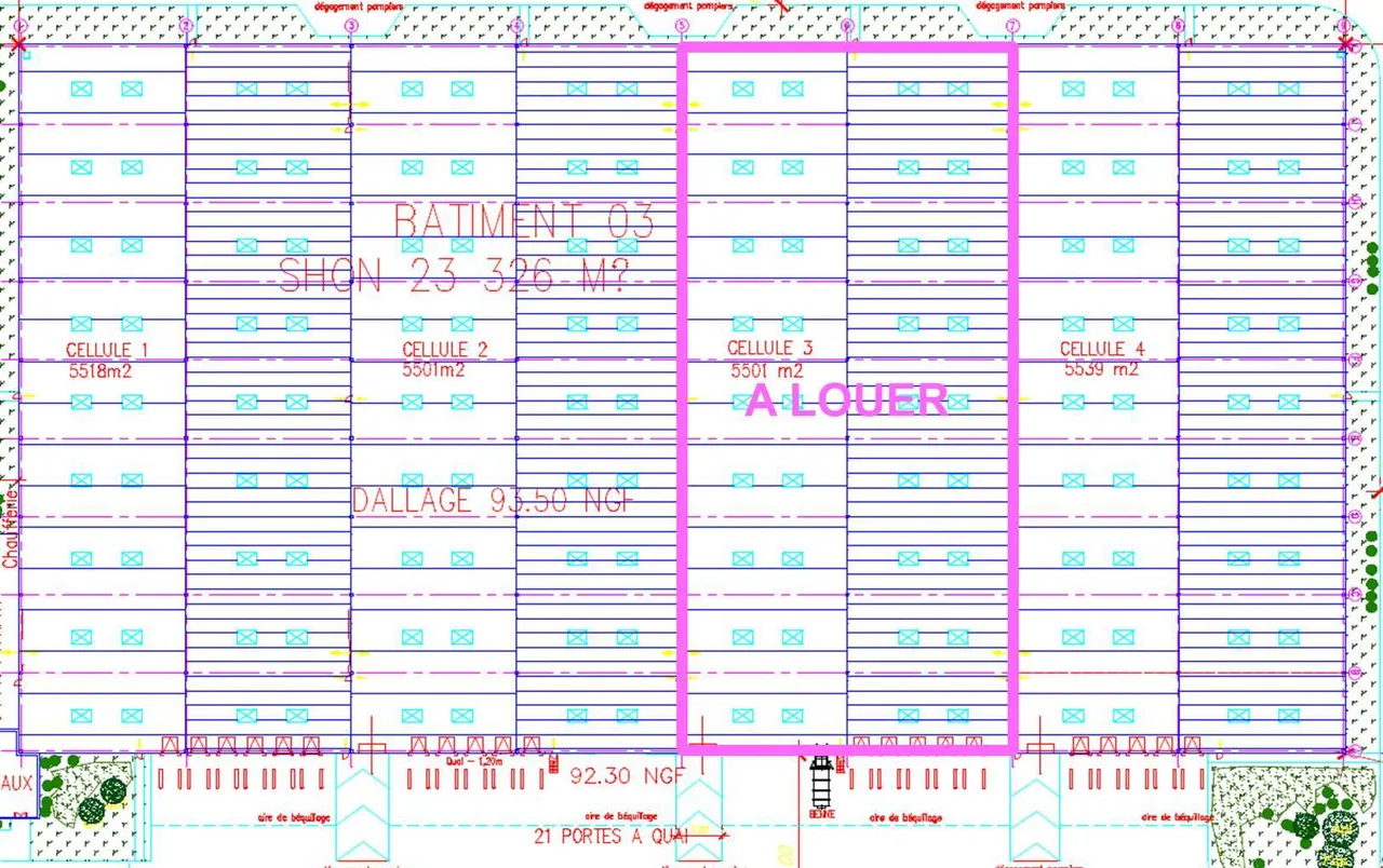logistics - Entrepôt Logistique À Louer - Plan d'étage - 1