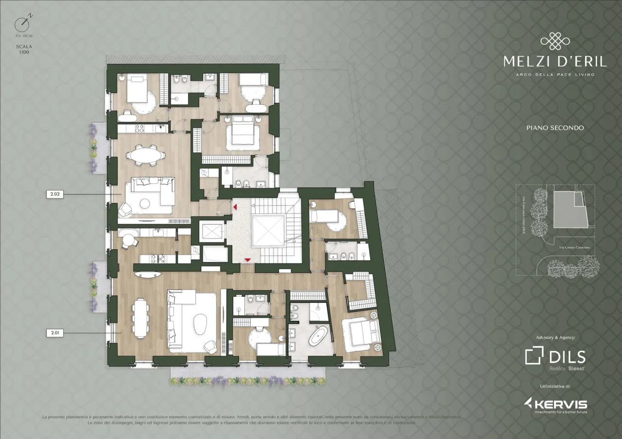 living - Melzi d'Eril - Living - Dils - Plan d'étage - 4