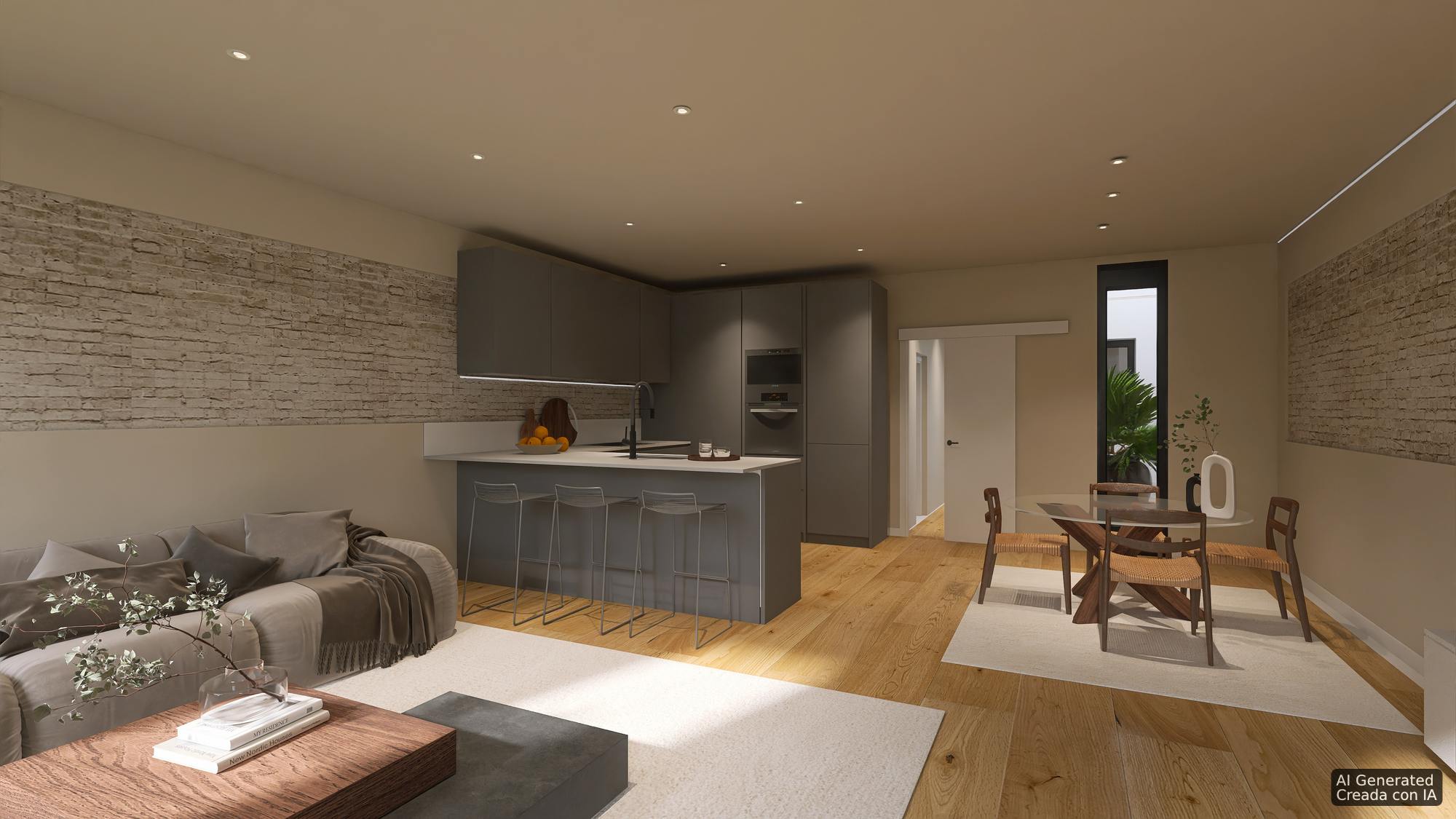 living - 132m² apartment with 27m² terrace for sale in Poble Sec - gallery thumbnail - 2