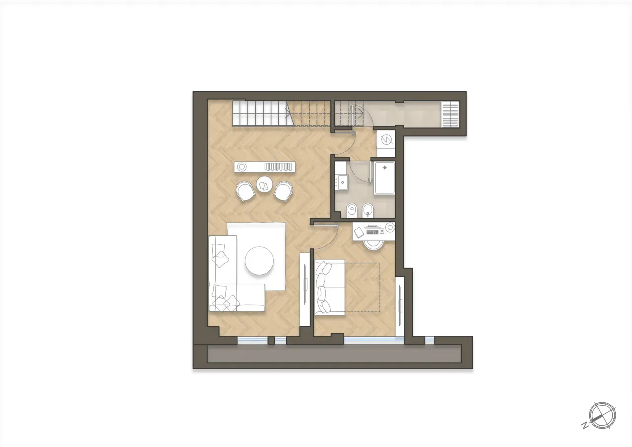 living - Belinzaghi 14 - Living - Dils - Planimetria - 1