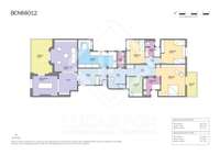 living - Ático de 314m² con 112m² terraza en venta en Turó Park - Plano del piso thumbnail - 1