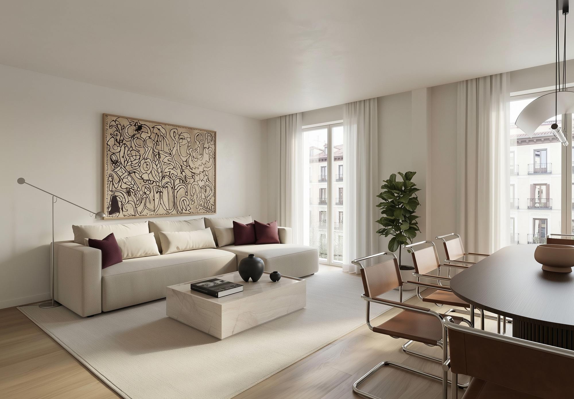 living - Piso de 167m² en venta en Sol, Madrid - gallery thumbnail - 1