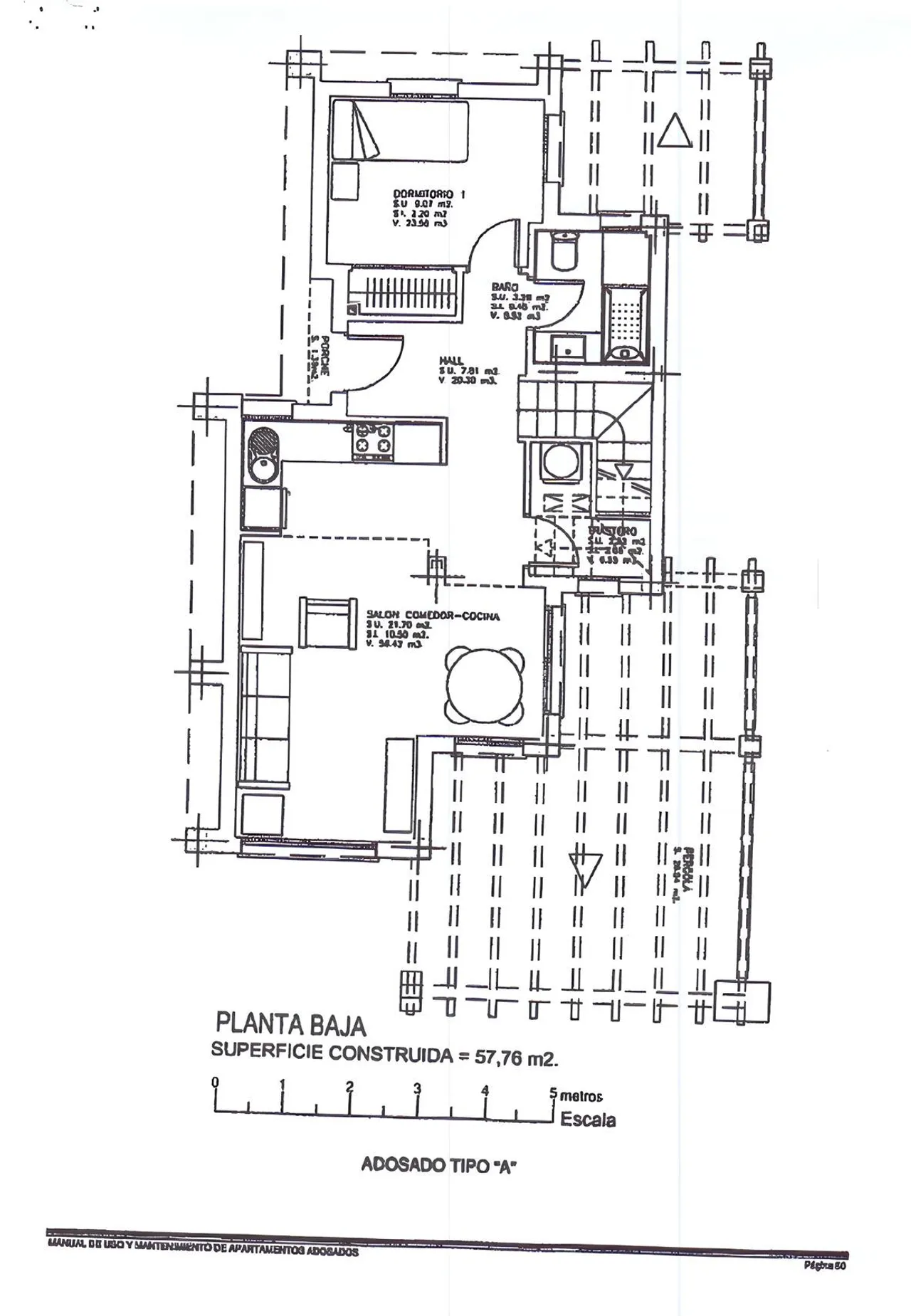 living - Casa / villa de 98m² con 35m² de jardín en venta en San José - Plano del piso - 1