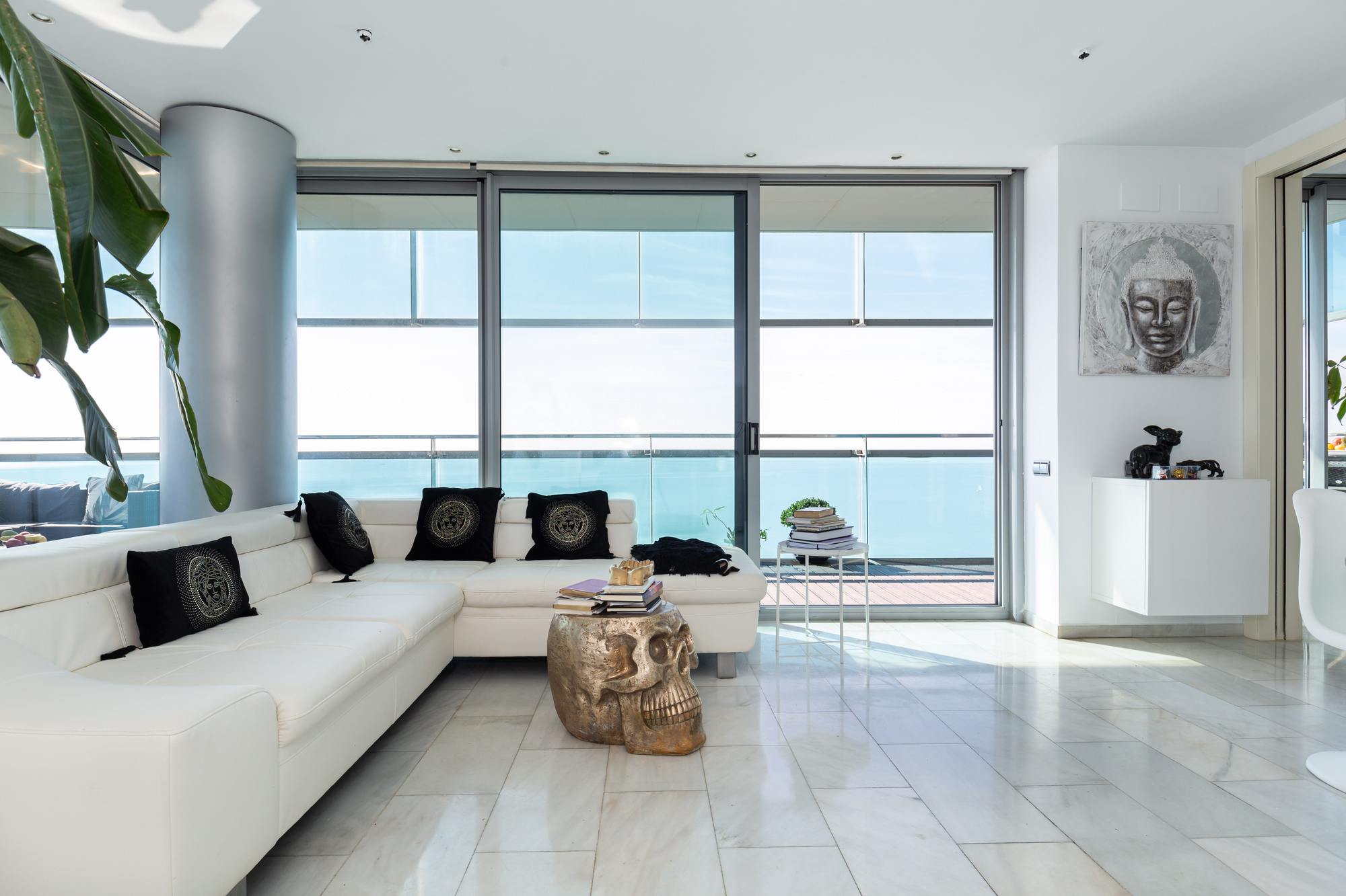 living - 123m² apartment with 63m² terrace for sale in Diagonal Mar - gallery thumbnail - 5