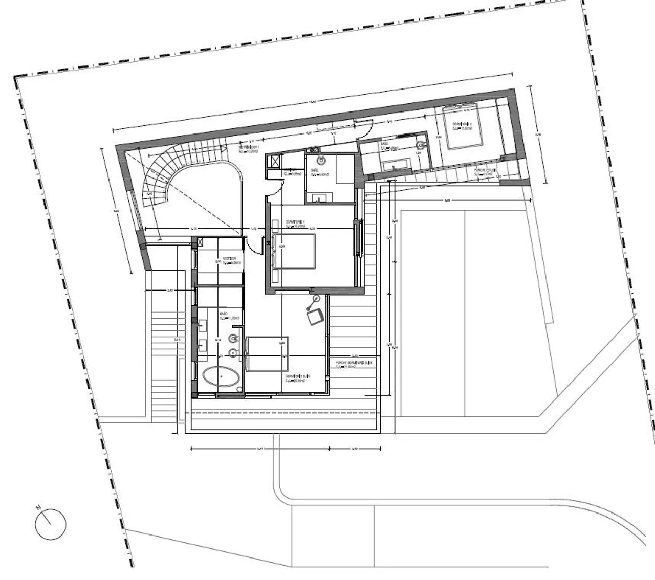 living - Casa / villa de 445m² en venta en Costa d'en Blanes - Plano del piso - 4